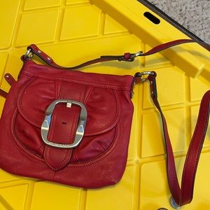 B Makowsky leather crossbody purse